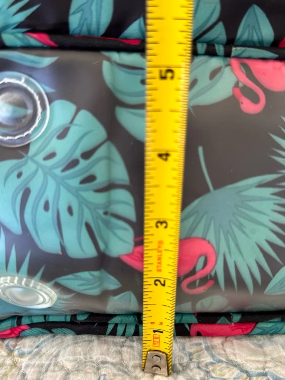 Lug Mini Puddle Jumper Flamingo Black Tropical Travel Tote Bag Discontinued